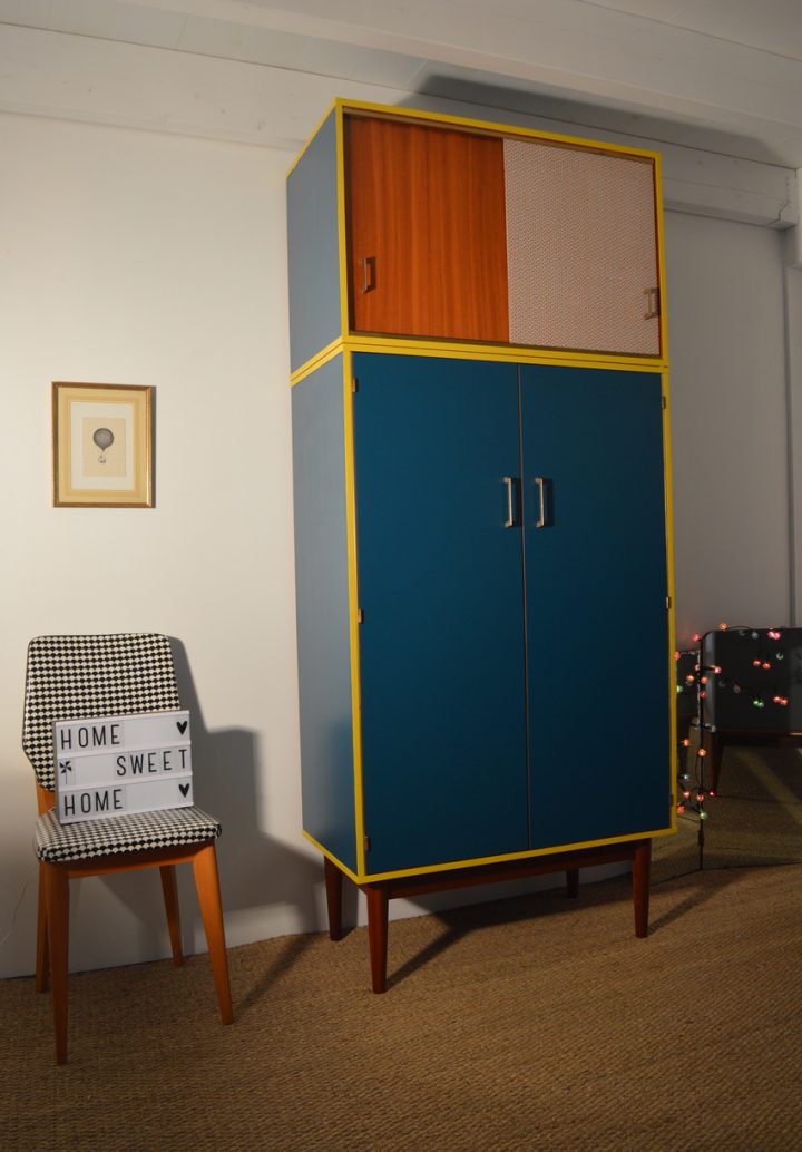 Armoire Vintage Philomène – Relooking De Meubles – Lilibroc pour Lingère Meuble