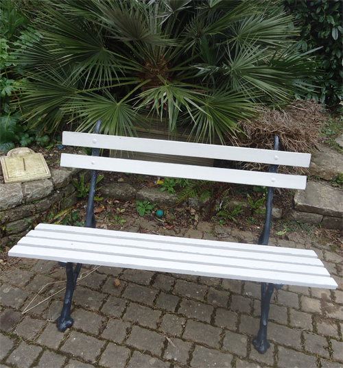 Authentique Banc De Jardin Public Ancien Avec Pieds En Fonte à Banc De Jardin En Fonte Ancien