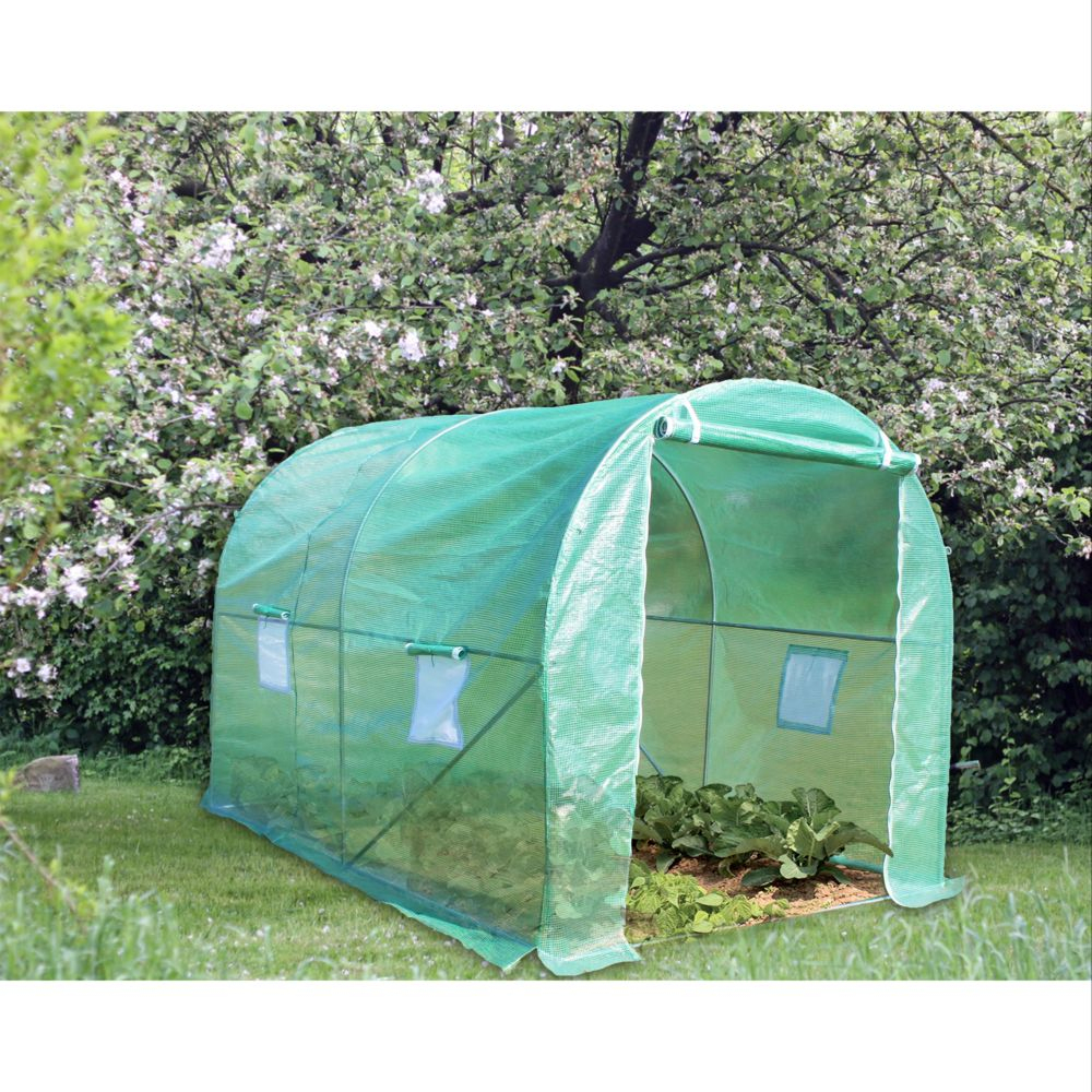 Bâche Pour Serre Jardin Tunnel 5 M² - Habrita - Gamm Vert avec Plastique Pour Serre De Jardin