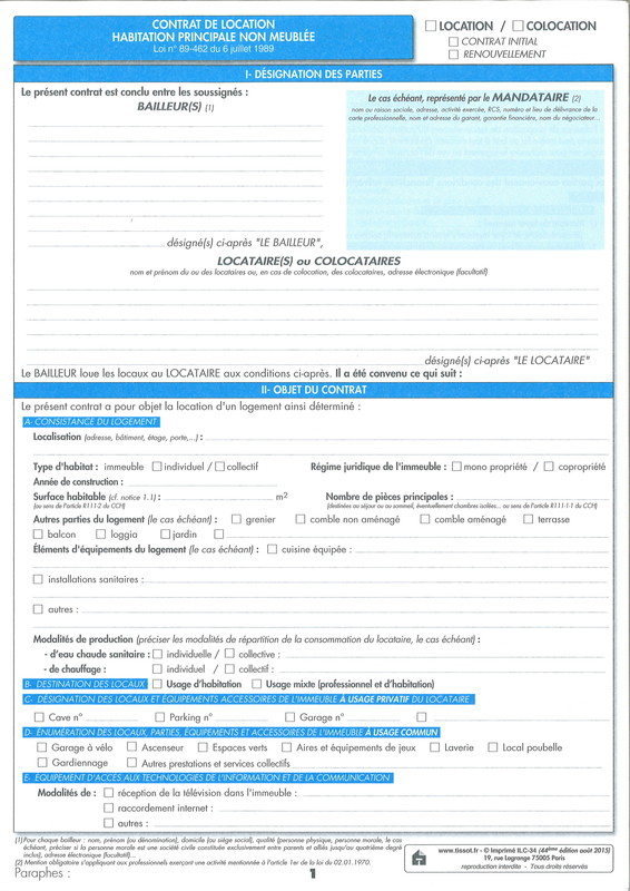 Bail De Location Pour Habitation Non Meublée De Marque avec Caution Location Meublée Bail De Location Pour Habitation Non Meublée De Marque avec Caution Location Meublée