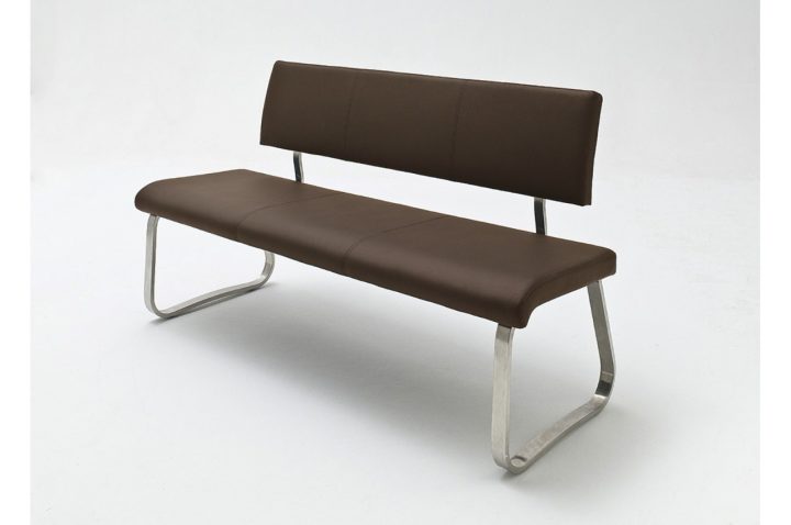 Banc Avec Dossier En Cuir Simili Design Pour Salle À Manger intérieur Banc Avec Dossier Salle À Manger