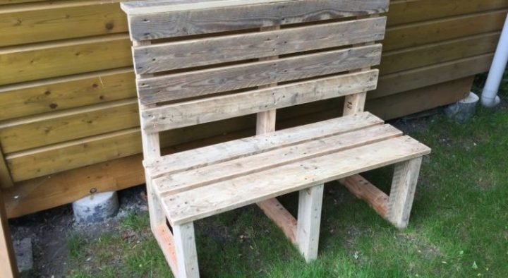 Banc Jardin Bois Palette – Atelier Passion Du Bois intérieur Banc En Palette