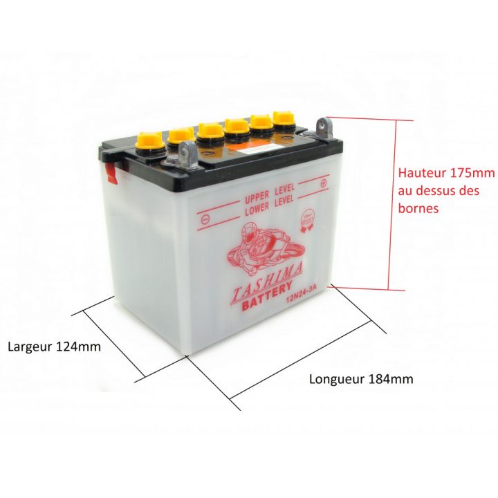 Batterie Pour Tracteur Tondeuse Autoportée 12N24-3 A tout Batterie Tracteur Tondeuse