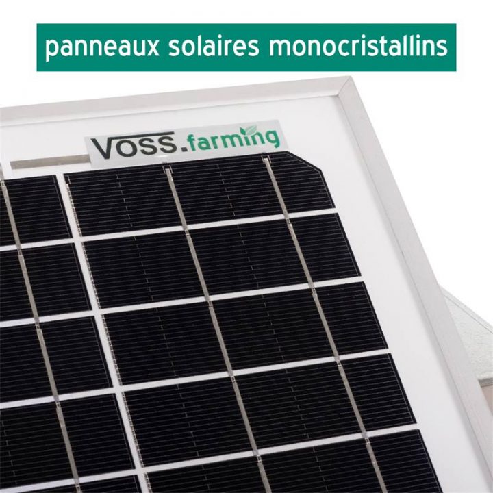 Boîtier Antivol Solaire 12 W De Voss.farming, Pour Clôture tout Cloture Electrique Solaire