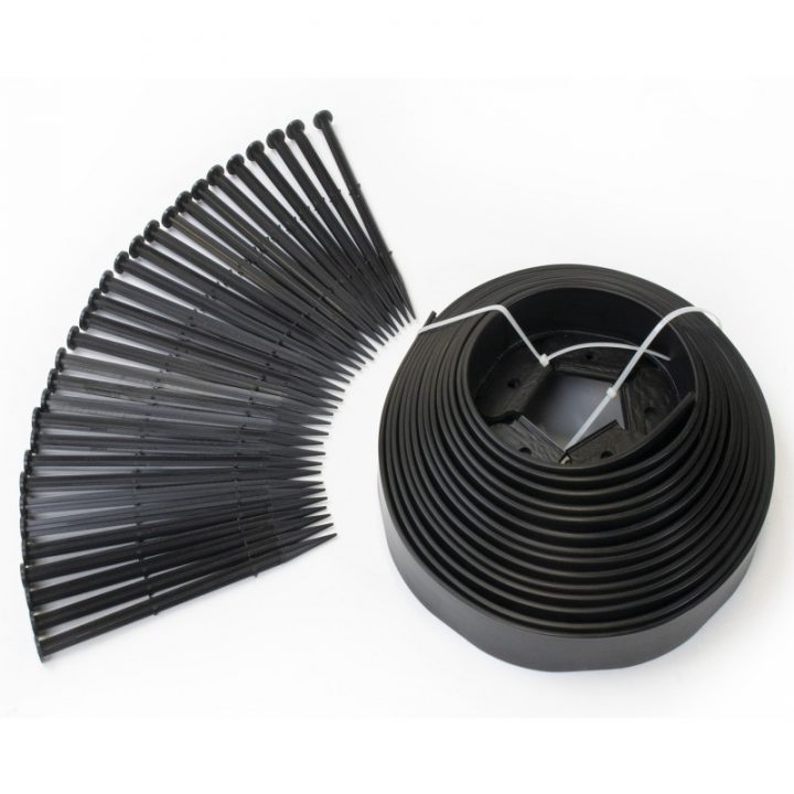 Bordure De Jardin Plastique Pas Cher Noire 10 Mètres | Id avec Bordure Jardin Plastique