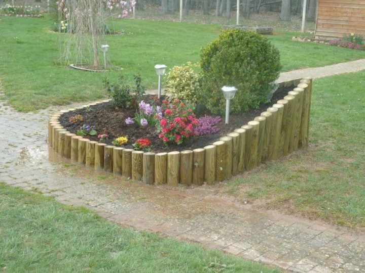 Bordure Rondin Bois concernant Bordure Bois Jardin Bordure Rondin Bois concernant Bordure Bois Jardin