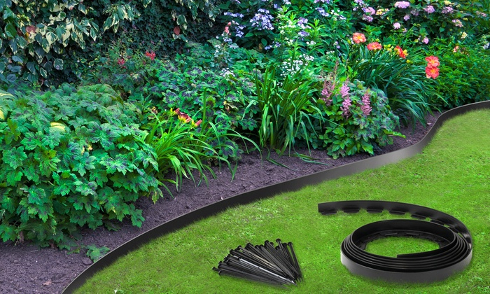 Bordures Jardin Flexibles | Groupon à Bordure De Jardin Plastique