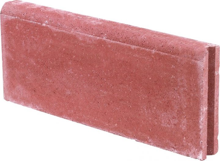 Bordurette 5X18X50 Cm Droite Rouge | Bricoman encequiconcerne Bricoman Bordure