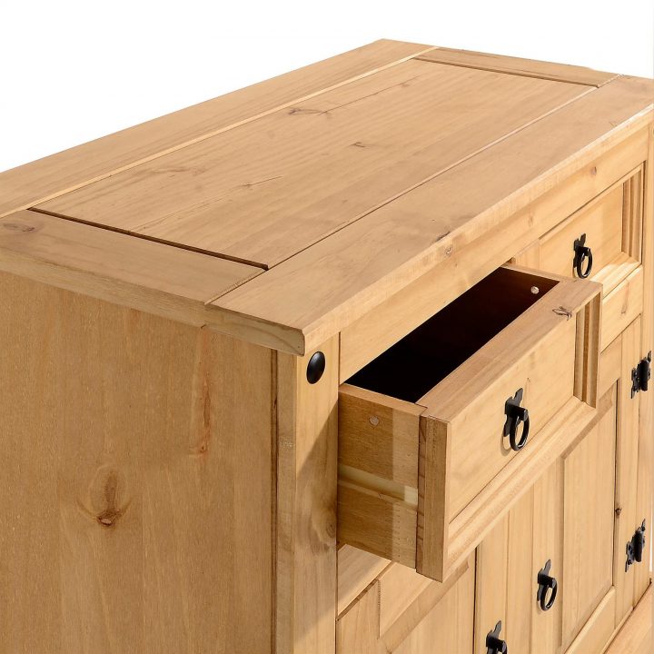 Buffet En Pin Salsa Style Mexicain, Avec 2 Portes Et 2 encequiconcerne Meuble Salsa