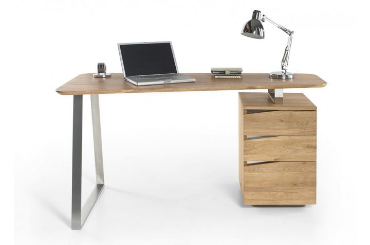 Bureau D'Ordinateur En Bois Massif Pour Bureau serapportantà Meuble Ordi