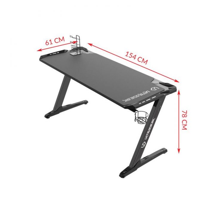 Bureau Gamer Ultradesk Space Xxl (Led) Noir | Fauteuilgamer intérieur Bureau Gamer Rgb Bureau Gamer Ultradesk Space Xxl (Led) Noir | Fauteuilgamer intérieur Bureau Gamer Rgb