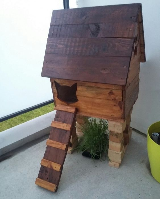 Cabane A Chat En Bois De Palette ! Maison Chatrmante Et destiné Niche Chat Extérieur Cabane A Chat En Bois De Palette ! Maison Chatrmante Et destiné Niche Chat Extérieur