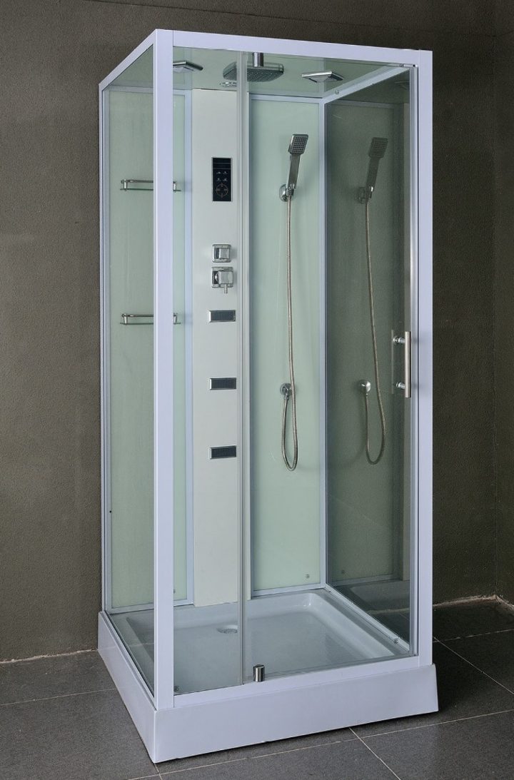 Cabine De Douche Complète Sanifun Florentina 90 X 90. À serapportantà Bricoman Cabine De Douche Complète