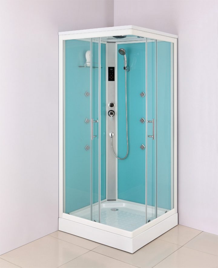 Cabine De Douche Complète Sanifun Ruggero 90 X 90. À concernant Bricoman Cabine De Douche Complète