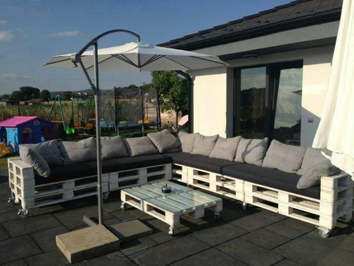 Canape Angle Arrondi Design | My Moments In Home à Salon De Jardin En Palette