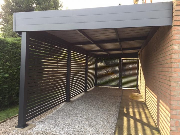 Carport Adossé Alu, Carport Alu Adossé Sur Mesure En 2020 serapportantà Abri Aluminium Sur Mesure