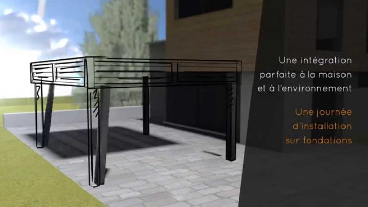 Carport En Aluminium À Toit Plat Sur Mesure – Eurocarport encequiconcerne Abri Aluminium Sur Mesure