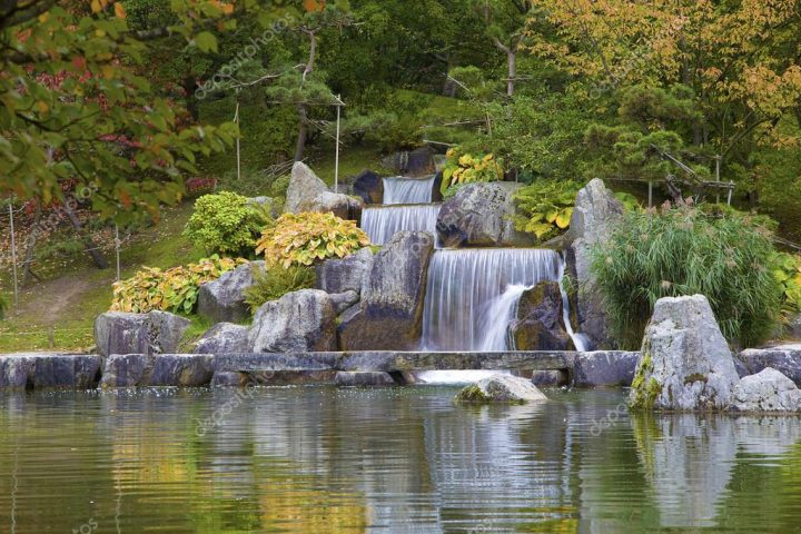 Cascade Chute D'Eau Dans Le Jardin Japonais, Hasselt serapportantà Cascade De Jardin Cascade Chute D'Eau Dans Le Jardin Japonais, Hasselt serapportantà Cascade De Jardin