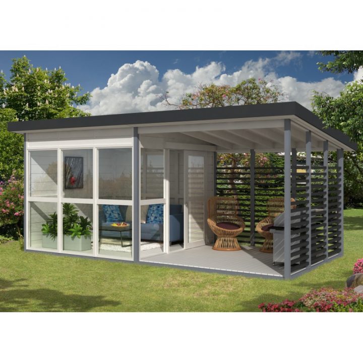 Chalet De Jardin Contemporain 16M² Panneaux 21Mm Emma dedans Chalet De Jardin