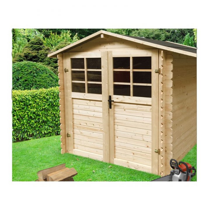 Chalet De Jardin Traditionnel En Bois Brut Petite Dimension encequiconcerne Abri Jardin Madrier