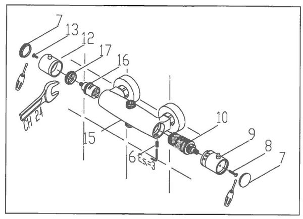 Changer La Cartouche D´un Mitigeur | Sarodis serapportantà Comment Remplacer La Cartouche De Douche Thermostatique