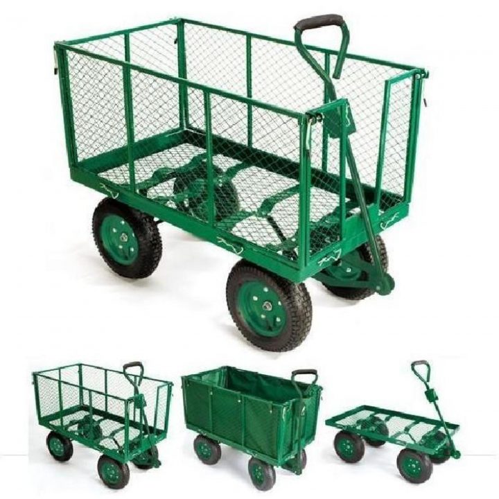 Chariot Remorque De Jardin Très Grande Capacité 300 Kg à Remorque De Jardin Chariot Remorque De Jardin Très Grande Capacité 300 Kg à Remorque De Jardin