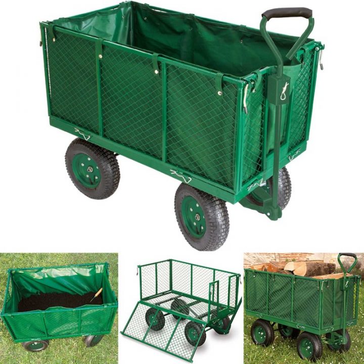 Chariot Remorque De Jardin Très Grande Capacité 300 Kg avec Remorque De Jardin Chariot Remorque De Jardin Très Grande Capacité 300 Kg avec Remorque De Jardin