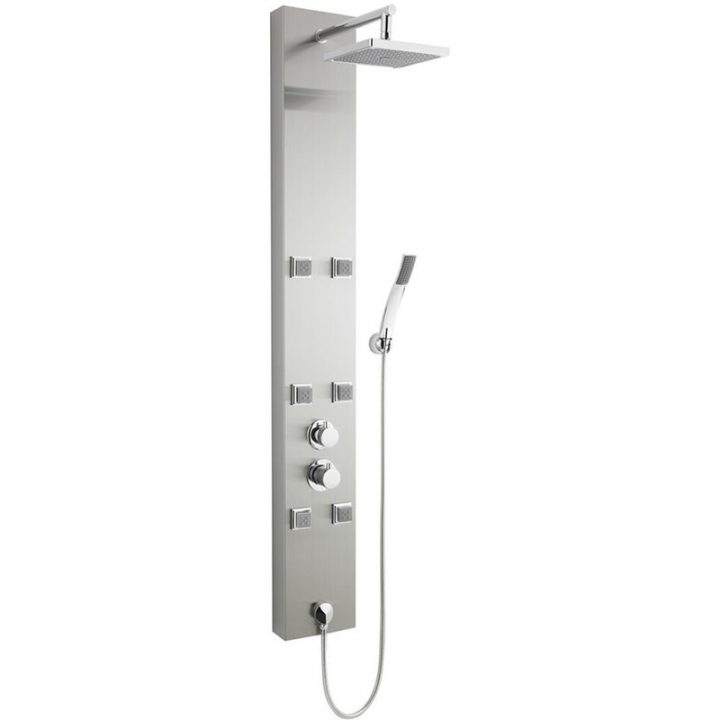 Colonne De Douche Thermostatique Hydromassante – Sp1015Ss-Hr dedans Colonne De Douche Encastrable Castorama
