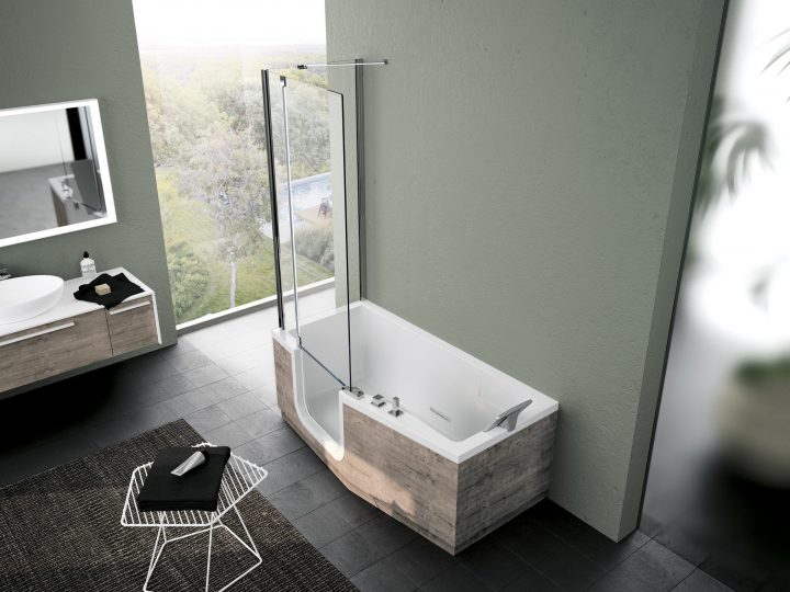 Combine Baignoire Douche Design Avec Porte Ilot Leroy concernant Douche Pas Cher Leroy Merlin