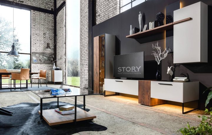 Composition Tv Personnalisable Laque Et Bois – Story à Story Meubles