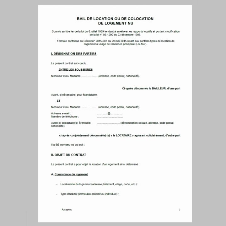 Contrat De Location Maison Gratuit | Ventana Blog tout Contrat De Bail Meublé