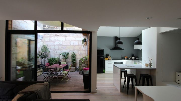 Décoration Salon – Salle À Manger 28M2 – Bordeaux (Gironde serapportantà Idée Déco Salon Salle À Manger 30M2