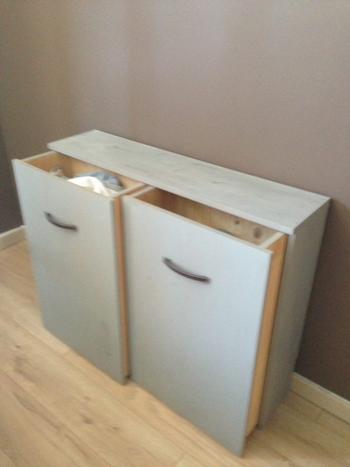 Dominante Bois Création : Meuble Tv/Linge Sale tout Meuble Lingere