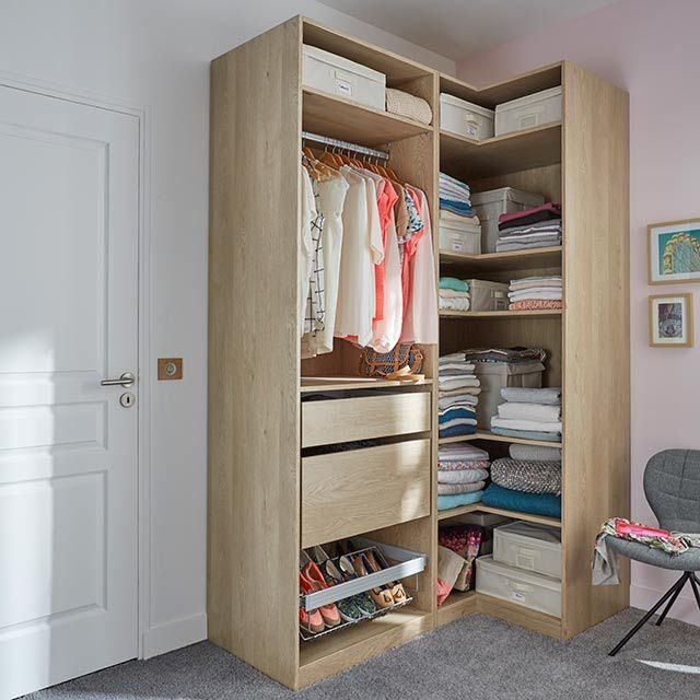 Dressing D'Angle Décor Chêne Darwin – Castorama En 2019 à Armoire Résine Castorama Dressing D'Angle Décor Chêne Darwin – Castorama En 2019 à Armoire Résine Castorama