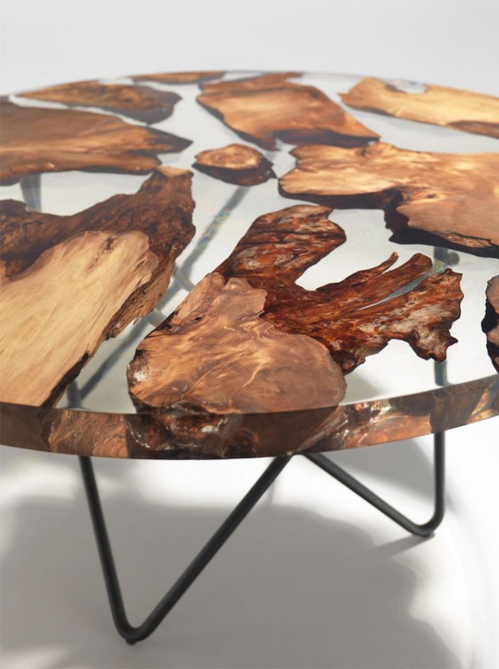 Earth Table – Une Table En Résine Et Bois De 50000 Ans dedans Table Bois Resine Earth Table – Une Table En Résine Et Bois De 50000 Ans dedans Table Bois Resine