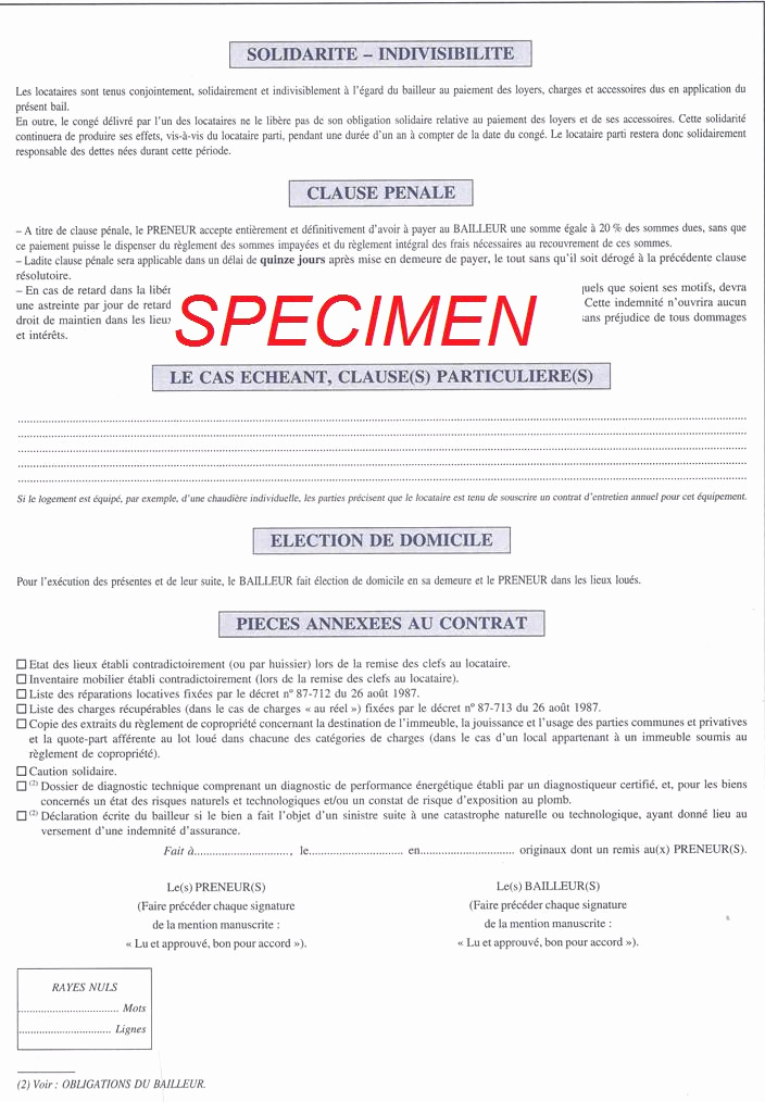 Exemple Bail Meublé Beau Bail De Location Meublé Gratuit avec Contrat De Bail Meublé