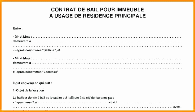 Exemples De Modèles: Lettre De Preavis Logement Meuble à Préavis Location Meublée