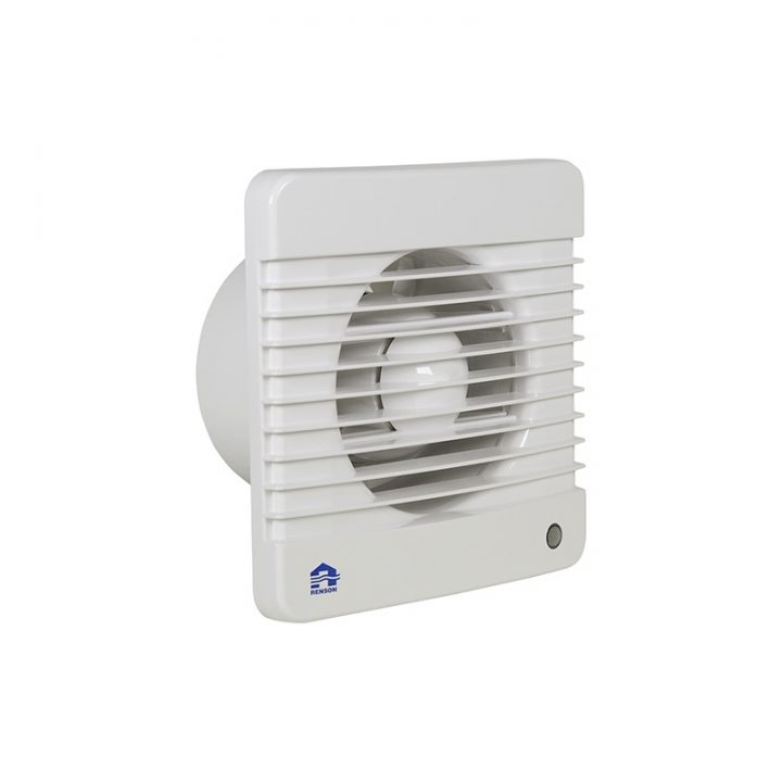 Extracteur D'Air Avec Détecteur D'Humidité Blanc Ø 100 Mm avec Extracteur D'Air Mural