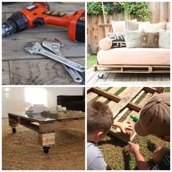 Fabriquer Salon De Jardin En Palette De Bois – Tuto Canapé pour Salon De Jardin En Palettes