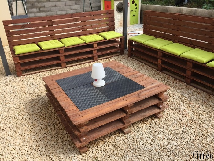 Fabriquer Son Salon De Jardin En Palette – Mailleraye.fr intérieur Comment Faire Un Dossier Incliné En Palette