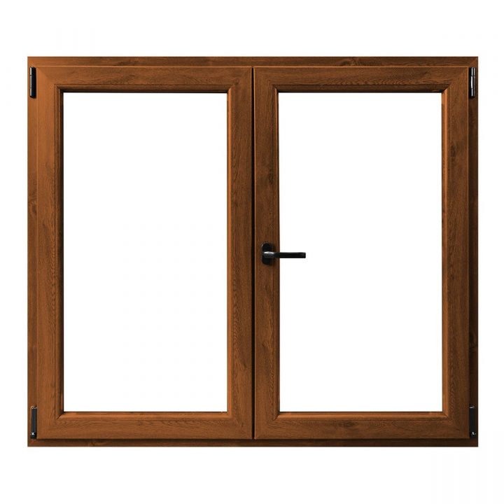 Finestra In Pvc Rovere Gold 2 Ante 140X120 Cm (Lxh) | Bricoman intérieur Dalle Pvc Bricoman Finestra In Pvc Rovere Gold 2 Ante 140X120 Cm (Lxh) | Bricoman intérieur Dalle Pvc Bricoman