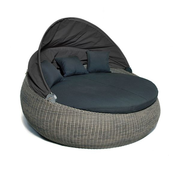 Gecko Jardin – Lit Bain De Soleil En Résine Tressée Moorea avec Lit De Jardin Cocoon