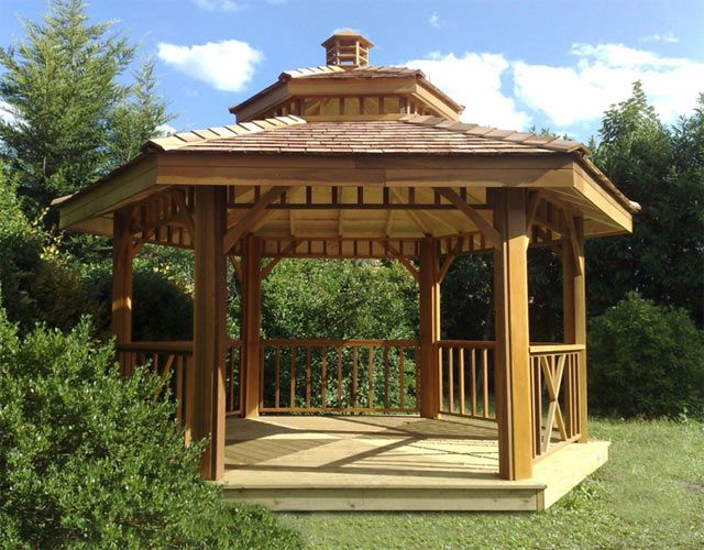 Gloriettes Red Cedar Jardin | Gloriette Bois, Kiosque avec Kiosque Pour Jardin