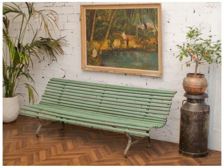 Grand Banc, Grand Banc De Jardin, Banc De Jardin, 1900 dedans Banc De Jardin En Fonte Ancien