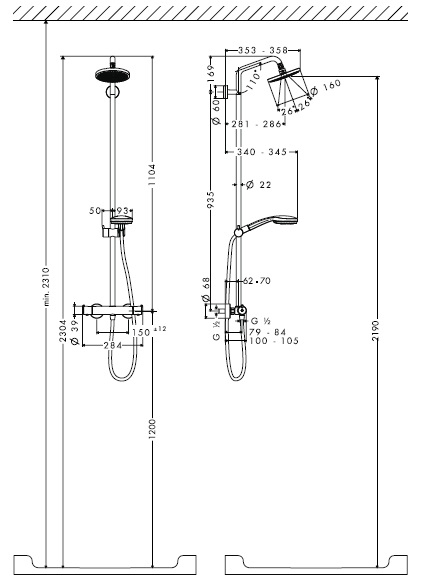 Hauteur Douche Italienne encequiconcerne Comment Installer Un Mitigeur De Douche