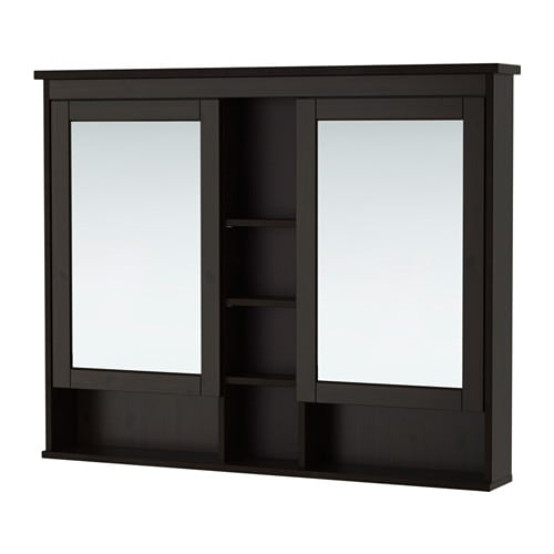 Hemnes Armoire À Pharmacie 2 Portes Miroir – Brun-Noir dedans Armoire De Toilette Ikea Miroir Hemnes Armoire À Pharmacie 2 Portes Miroir – Brun-Noir dedans Armoire De Toilette Ikea Miroir