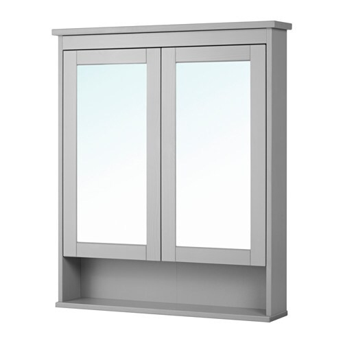 Hemnes Armoire À Pharmacie 2 Portes Miroir – Gris à Armoire De Toilette Ikea Miroir Hemnes Armoire À Pharmacie 2 Portes Miroir – Gris à Armoire De Toilette Ikea Miroir