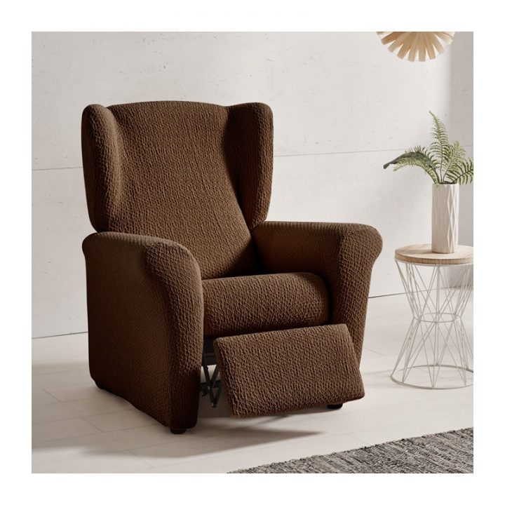 Housse Fauteuil Relax Bi Extensible Unie concernant Housse Fauteuil Relax