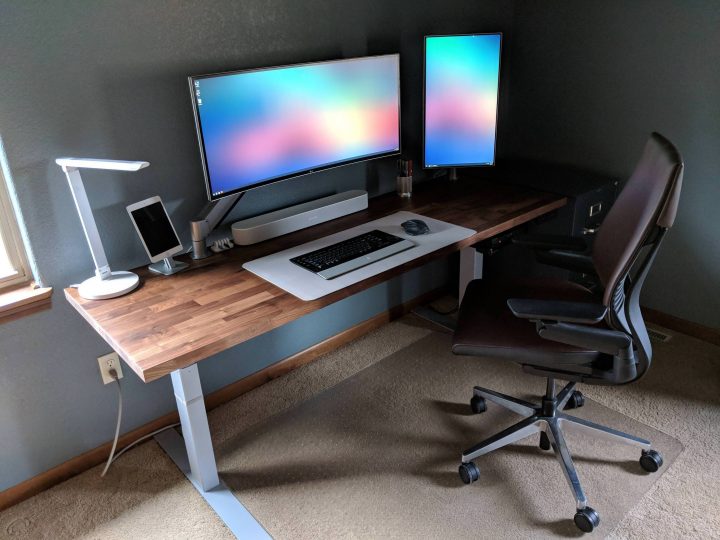 Ikea Karlby Sit-Stand Setup (Dengan Gambar) tout Ikea Karlby Bureau