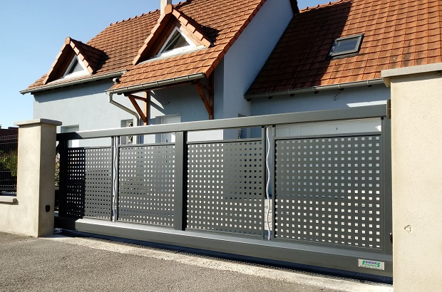 Image Portail Coulissant Suspendu Portail Coulissant tout Roue Pour Portail Coulissant Brico Dépôt